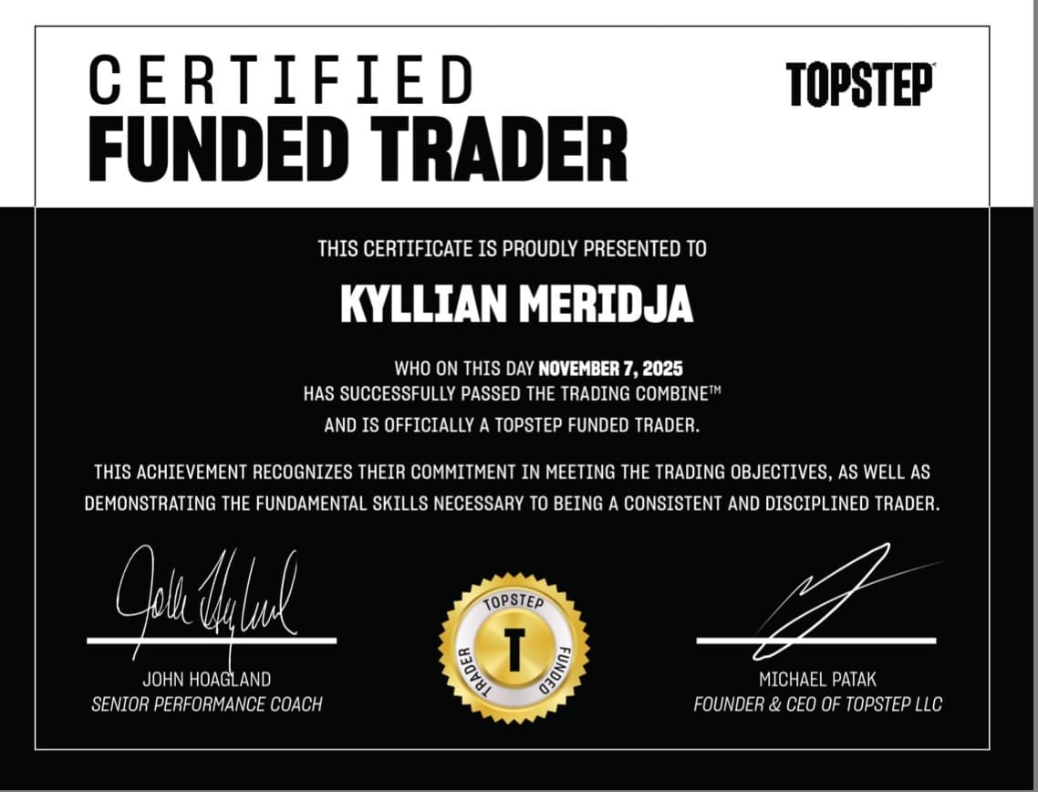 Certified Funded Trader — Topstep